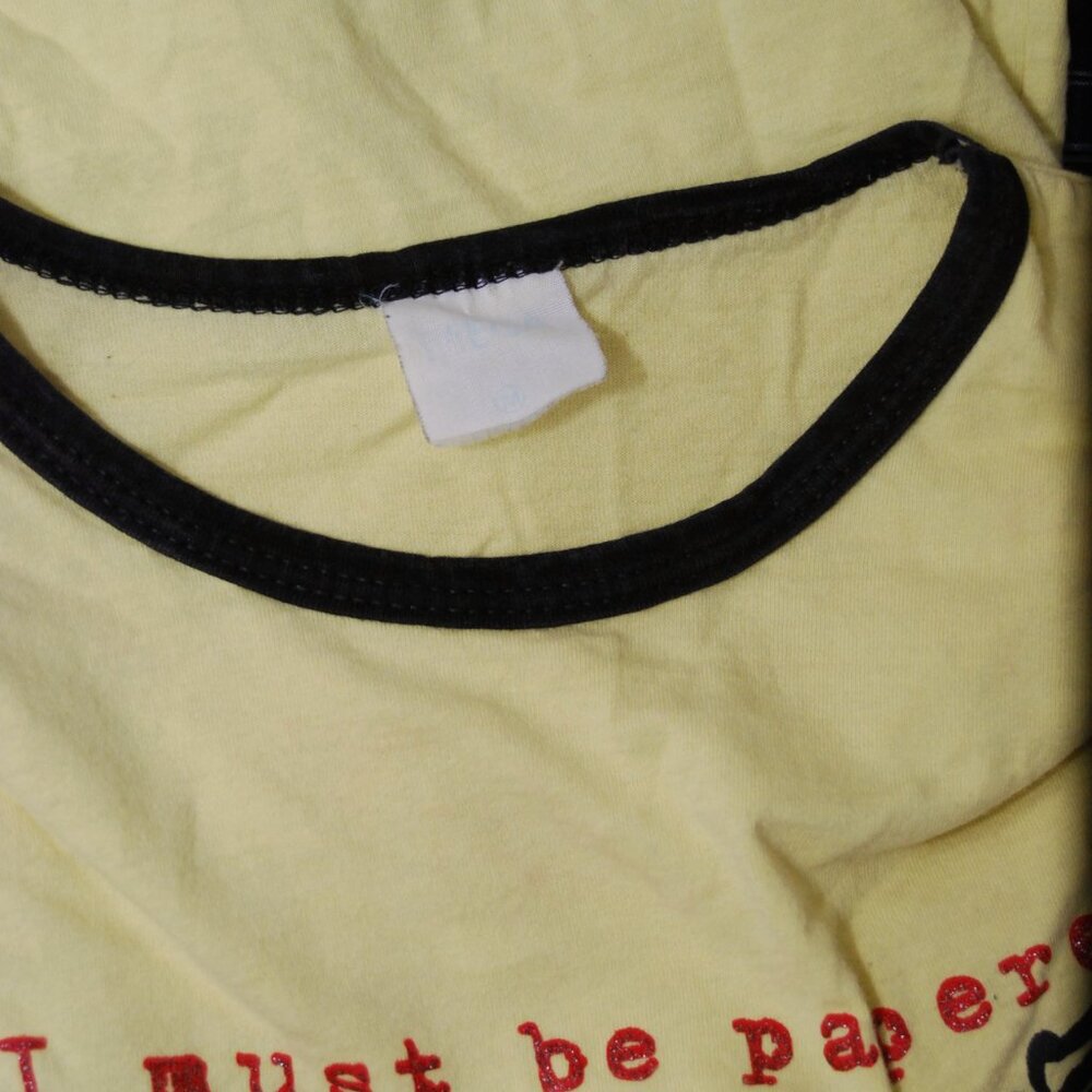 Y2K Butterfly Crop T-Shirt (M) medium vintage womens sparkly graphic preppy cute - Picture 8 of 9